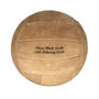 Personalised Engraved Hand Sewn Suede Leather Football Ball Size Five, thumbnail 8 of 12