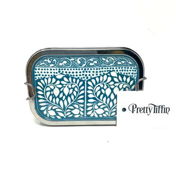 Bento Lunchbox Hand Painted Paisley, 2 of 11