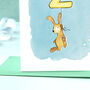 Rabbit Second Birthday Card, thumbnail 2 of 9