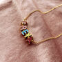 Enamel Letter Personalised Necklace, thumbnail 9 of 12