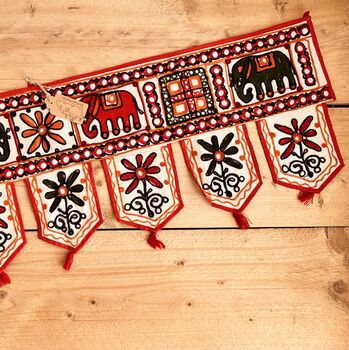 Traditional Indian Toran Hanging Door Valance, 3 of 6