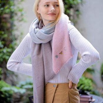 Ombre Colour Shade Gradient Woven Scarf, 7 of 12