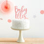 Personalised Baby Surname Cake Topper Announcement, thumbnail 1 of 5