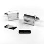 Personalised Silver Plated Secret Message Cufflinks, thumbnail 6 of 8
