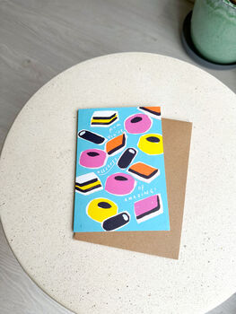 Liquorice Allsorts Pun Mother's Day Card, 4 of 6