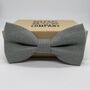 Irish Linen Bow Tie In Antique Sage, thumbnail 1 of 2