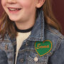 Personalised Heart Embroidered Name Cloth Patch, thumbnail 4 of 8