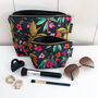 Cosmetic And Makeup Bag Gift Set Cherry Blossom Floral, thumbnail 1 of 10