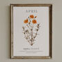 Birth Flower Wall Print 'Daisy' For April, thumbnail 8 of 9