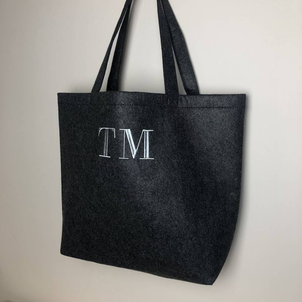 Charcoal Personalised Tote Bag, 1 of 2