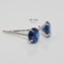 Sapphire Birthstone Earrings Gift For Her, thumbnail 3 of 6