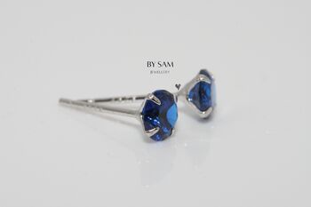 Sapphire Birthstone Earrings Gift For Her, 3 of 6