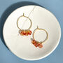 Orange Blossom Hoops, thumbnail 1 of 2