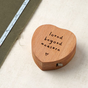 'Loved Beyond Measure' Heart Tape Measure, 6 of 7