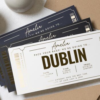 Personalised Surprise Trip Boarding Pass Gift Voucher, 2 of 9