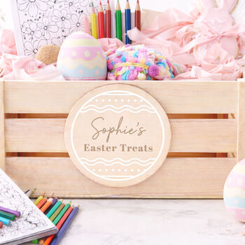 Personalised Easter Crate Treat Activity Box Easter Gift Idea, 4 of 9