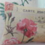 French Postcard Pillows Filled With Rose Petals, thumbnail 3 of 9