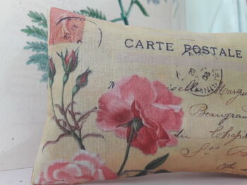 French Postcard Pillows Filled With Rose Petals, 3 of 9