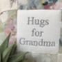 Hugs For Grandma Cushion Bees And Flowers, thumbnail 2 of 5