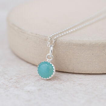Sterling Silver Large Gemstone Pendant, 4 of 12