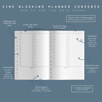Time Blocking Planner | Daily Schedule Organiser, 2 of 5