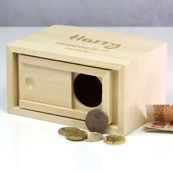 Personalised Page Boy Money Box Gift, 3 of 3