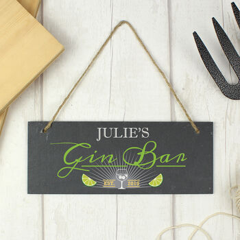Personalised Gin Bar Sign, 5 of 5