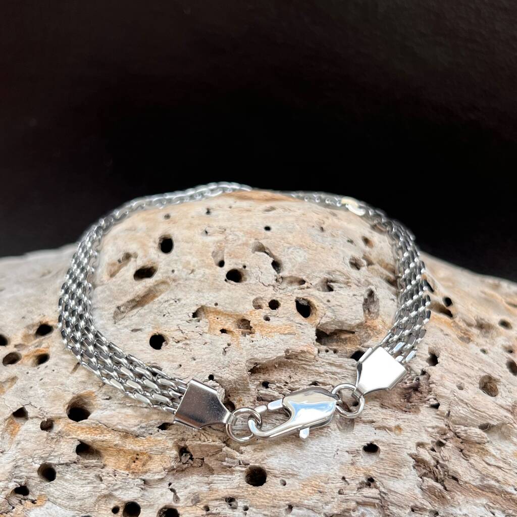 Understated Mesh Stainless Steel Bracelet Gift For Him, 1 of 5