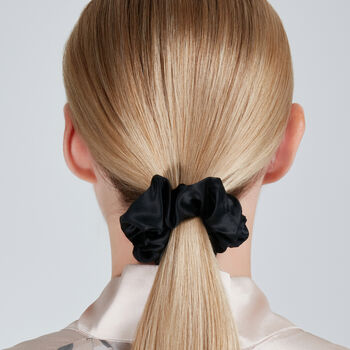 Silk Scrunchie Black, 2 of 8