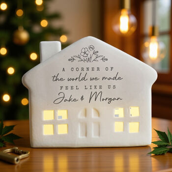 Personalised Floral LED House, 2 of 5