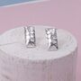 Sterling Silver Oblong Studs, thumbnail 1 of 4