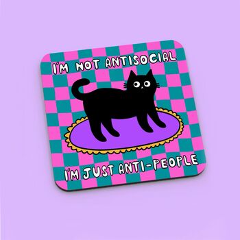 Antisocial Cat Coaster, 2 of 4