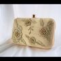 Gold On Gold Raw Silk Clutch, thumbnail 1 of 2