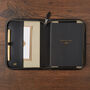 Debonaire Noir Leather Zip Case Planner Diary Journal, thumbnail 1 of 7