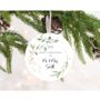 1st Christmas As Married Couple Personalised Ornament, thumbnail 1 of 4