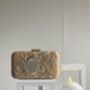 Mumbai Gold Clutch Made To Order, thumbnail 1 of 5