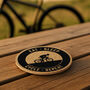 Round Cork Coaster 'Eat Sleep Cycle Repeat' | Homeware | Tableware | Cycling | Cyclist | Bike Rider Gift, thumbnail 1 of 3