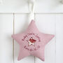 Personalised Embroidered Hanging Star Gift For Any Occasion, thumbnail 3 of 12