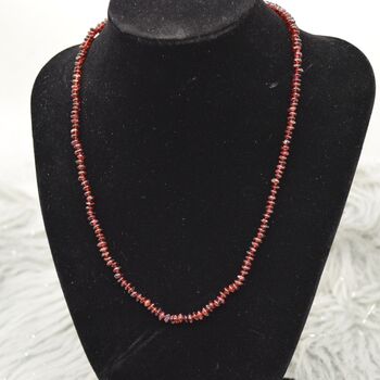Red Garnet Beaded Necklace, 7 of 8