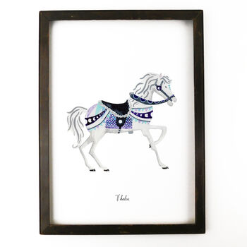 Thalia The Carousel Horse Art Print, 4 of 9