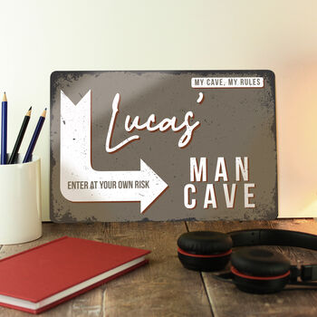 Personalised Man Cave Metal Sign, 3 of 3