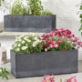 Charcoal Dusk Rib Planter, thumbnail 1 of 6