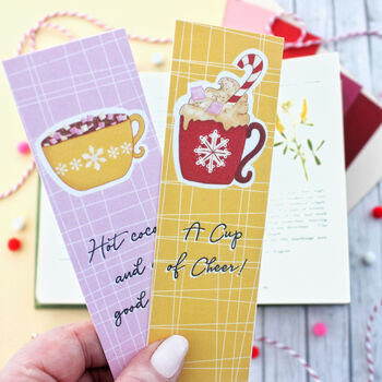 Winter Warmer Bookmarks Set Of Two Christmas Drinks, 5 of 7