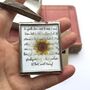 Personalised Paper Daisy Flower And Poetry Mini Framed Gift, thumbnail 5 of 12