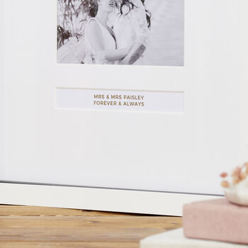 Personalised Gold Foil Wedding Day Frame, 2 of 2