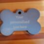 Personalised Engraved Dog Tag – Paw Or Bone Shape, thumbnail 5 of 8