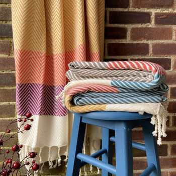 Personalised Soft Cotton Throw Blanket, Gift Set For Grandparents, 10 of 11