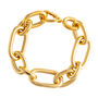 Thick Chunky Chain Bracelets In Gold And Silver Plate, thumbnail 2 of 8