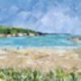 Maenporth Beach, Falmouth, Paper Collage Print, thumbnail 3 of 6