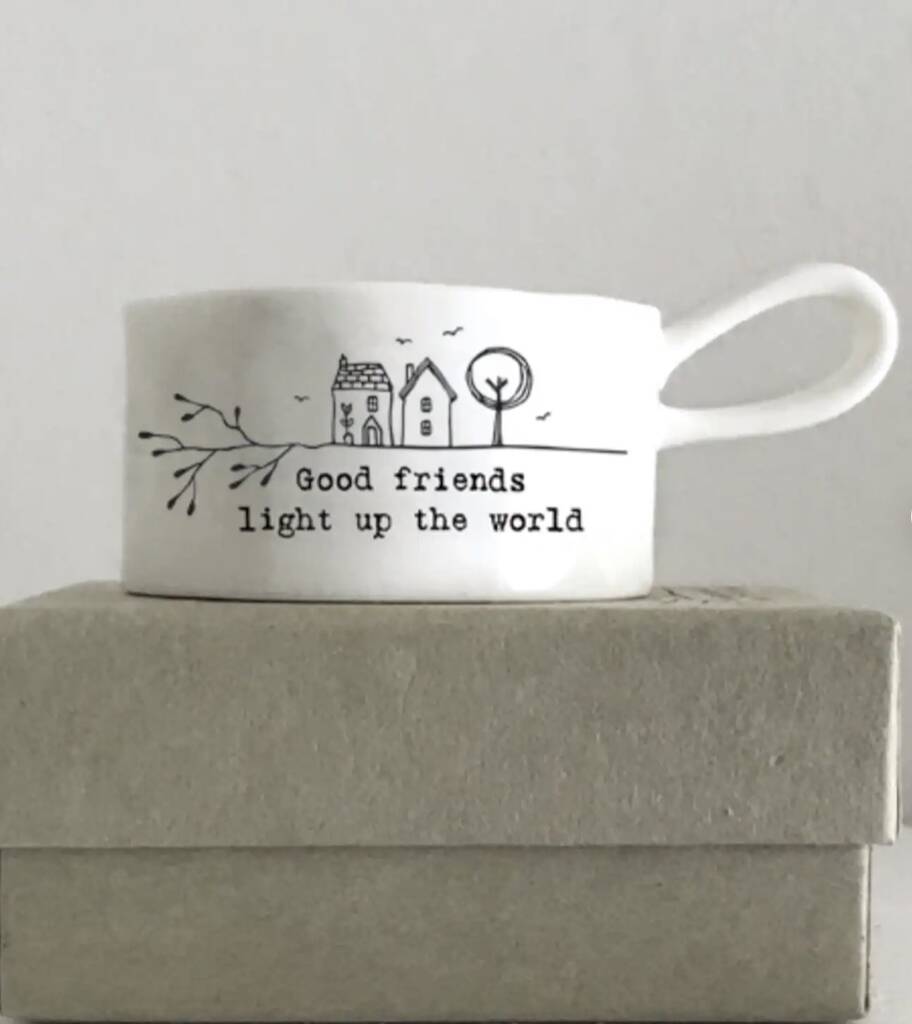 Good Friends Light Up The World Tea Light Holder By Wildartbycarrie
